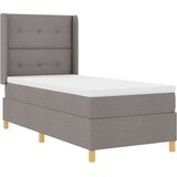 Box spring krevet Sivo-smeđa 100 x 200 cm tkanina | shoptok.hr