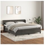  Krevet s oprugama i madracem tamnosivi 160x200 cm baršunasti | shoptok.hr