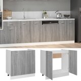 Ormarić za sudoper "Lyon" sivi Sonoma 80x46x81,5 cm Konstruirano drvo | Eponuda.com