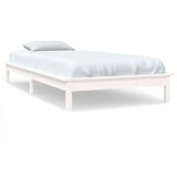  Posteljni okvir bel 90x190 cm trdna borovina, (20685140) | Shoptok.si