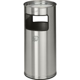 VAR Kombiniran pepelnik, prostornina 37 l, VxØ 700 x 320 mm, nerjavno jeklo, 2 odprtini za vnos | Shoptok.si