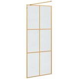  Zid za walk-in tuš Zlatno 80 x 195 cm Staklo otporno na udarce | shoptok.hr
