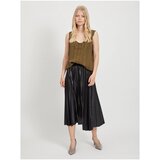 Vila Krila Nitban Midi Skirt - Black Črna | Shoptok.si