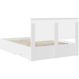  Konstrukcija postelje Bela 140 x 200 cm Konstruiran les, (5000103893) | Shoptok.si