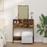 vidaXL Toaletna mizica s predali, dimenzije 79x41x140 cm, prekajena hrastovina, (22054957) | Shoptok.si