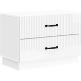  Noćni ormar s ladicama Bijela visokog sjaja 62 x 34,5 x 44,5 cm | shoptok.hr