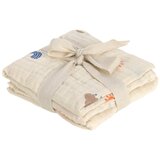 Lässig tetra plenica Swaddle & Burp blanket M 60 x 60 cm 2/1 blossom nature | Shoptok.si