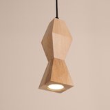 Sollux Viseča svetilka iz masivne bukve v naravni barvi ø 8 cm Cubo – | Shoptok.si