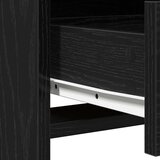  toaletna mizica z LED ogledalom, črna, 78.5x41x135 cm | Shoptok.si