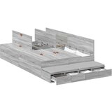  Postelja z dodatnim prostorom za shranjevanje Siva sonoma, (5000069758) | Shoptok.si