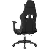  Gaming stol z oporo za noge črno in sivo umetno usnje, (21152247) | Shoptok.si