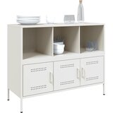  Komoda bijela 100,5 x 39 x 79 cm čelik | shoptok.hr