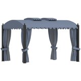 vidaXL paviljon z zavesami 3x4 m antraciten jeklen | Shoptok.si