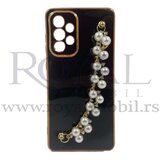  futrola biser chain za samsung S906 galaxy S22 plus crna Cene