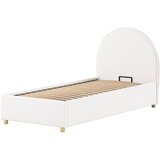 Vipack Bijeli tapecirani krevet s prostorom za odlaganje s podnicom 90x200 cm Moon – | shoptok.hr