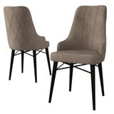 Hanah home set 2 stolice neta cappuccino black Cene