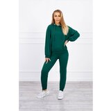 Kesi Sweatshirt set with a hood green Cene