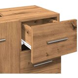 vidaXL Omarica za umivalnik artisian hrast 63x30x54 cm inženirski les | Shoptok.si