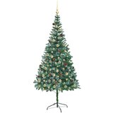 vidaXL Umestno božično drevo med 300 LED Zelena 210 cm PVC in Jeklo | Shoptok.si