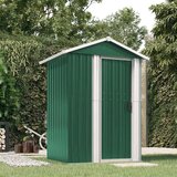  Vrtno spremište zeleno 126 x 97,5 x 177 cm od pocinčanog čelika | Eponuda.com