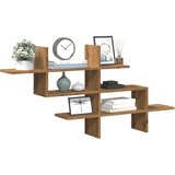 vidaXL Zidna polica boja hrasta 124,5x18x60,5 cm konstruirano drva Cijene