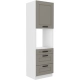 Stolarz-Lempert Visoki element za ugradbenu pećnicu Luna - claygrey/bijela - 60 cm DPS-210 3S 1F | shoptok.hr
