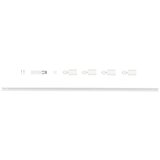 Kanlux 45927 - Spot svetilo za šinski sistem ALTEAR 4xGU10/10W/230V 1,5m belo | Eponuda.com