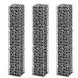  Set gabiona 3 kom od pocinčane žice 25 x 25 x 150 cm | shoptok.hr