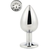 DREAMTOYS analni čep gleaming love silver large | Shoptok.si