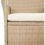  3-dijelni vrtni bistro set od poliratana s jastucima bež | shoptok.hr