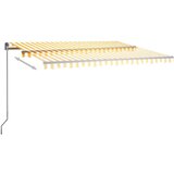  Avtomatska tenda LED + senzor 400x300 cm rumena/bela, (20728702) | Shoptok.si