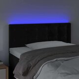 Posteljno vzglavje črno 90x5x78/88 cm žamet, (20793792) | Shoptok.si