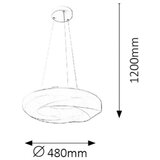Rabalux gisele Visilica,1x24W,LED,4000 k,bela moderna rasveta | Eponuda.com