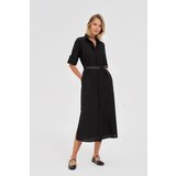 Marisse Black Midi Shirt Dress | Shoptok.si