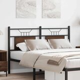  Posteljno vzglavje rjavi hrast 140 cm inženirski les in jeklo, (21829125) | Shoptok.si