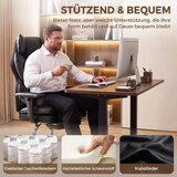 Direktorska uredska stolica od umjetne kože do 180 kg crna | shoptok.hr