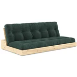 Tamno zelena sklopiva sofa od samta 196 cm Base –