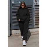 Madmext Oversized Women's Tracksuit Set, Black With Hoodie Cene