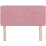vidaXL Naslon za glavu s kristalnim gumbima, ružičasta, 90 cm, baršun | shoptok.hr