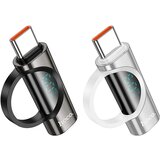 hoco. adapter Type-C (muški) na Lightning (ženski) sa zaslonom 3A 60W UA32A srebrni | shoptok.hr