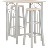 The Living Store Barska garnitura 3-delna les in jeklo - Barska Garnitura, (21479767) | Shoptok.si