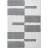 Lesnina XXXL PREPROGA Z VISOKIM FLOROM Milano 120/170 cm tkano bela, svetlo siva | Shoptok.si