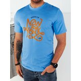 DStreet Men's T-shirt with print, blue Cene