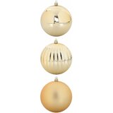  Set božićnih kuglica XXL 3 pcs Zlatno Plastika | shoptok.hr