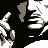 Ručno oslikana POP ART slika THE GODFATHER VITO CORLEONE 70k100 cm
