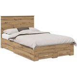  Okvir za krevet s ladicama Umjetnički hrast 120 x 190 cm | shoptok.hr