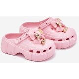 Boto Girls Children's Foam Slippers With Bow And Decorations Pink Selvana | ePonuda.com