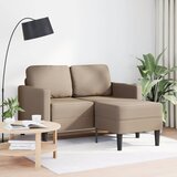  Dvosjed s ležaljkom L-oblikovani Cappuccino 125 cm umjetna koža | shoptok.hr