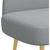  Oblikovana klupa s naslonjačem Svjetlosiva 110 x 60 x 76 cm | shoptok.hr