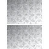 vidaXL Srebrna Aluminij 60 x 40 x 0.3 cm Stepenice Pravokutne | shoptok.hr